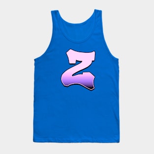 Letter Z - Pink fade Tank Top